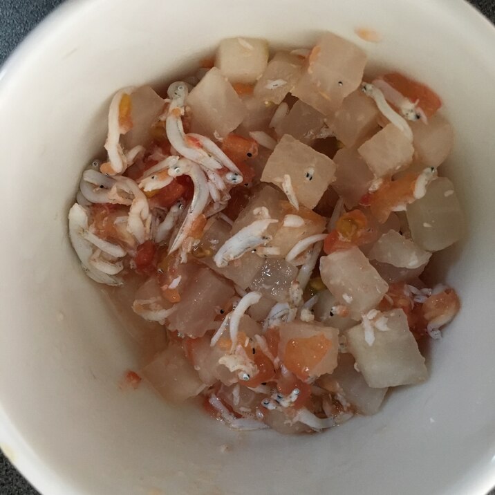 離乳食後期 トマトとしらすの大根コロコロ レシピ 作り方 By ざびえる 楽天レシピ 離乳食後期 トマトとしらすの大根コロコロ レシピ 作り方 By ざびえる 楽天レシピ